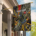 Personalized Penrith Panthers ANZAC Garden Flag Aboriginal Indigenous Poppy Panther Warrior