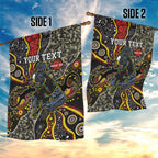 Personalized Penrith Panthers ANZAC Garden Flag Aboriginal Indigenous Poppy Panther Warrior
