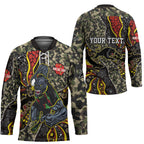 Personalized Penrith Panthers ANZAC Hockey Jersey Aboriginal Indigenous Poppy Panther Warrior