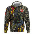 Personalized Penrith Panthers ANZAC Hoodie Aboriginal Indigenous Poppy Panther Warrior