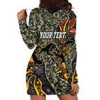 Personalized Penrith Panthers ANZAC Hoodie Dress Aboriginal Indigenous Poppy Panther Warrior