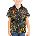 Personalized Penrith Panthers ANZAC Kid Hawaiian Shirt Aboriginal Indigenous Poppy Panther Warrior