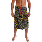 Personalized Penrith Panthers ANZAC Lavalava Aboriginal Indigenous Poppy Panther Warrior