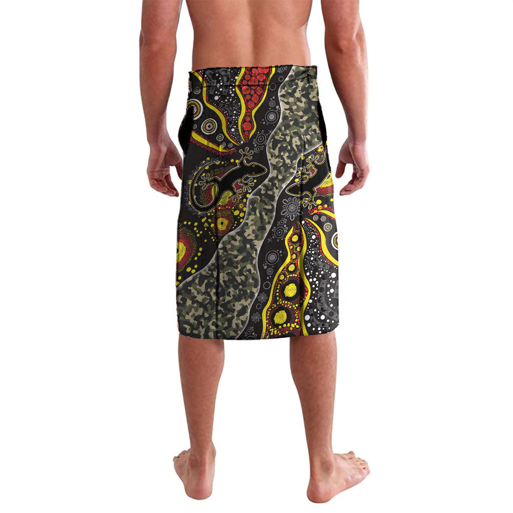 Personalized Penrith Panthers ANZAC Lavalava Aboriginal Indigenous Poppy Panther Warrior