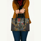 Personalized Penrith Panthers ANZAC Leather Bag Aboriginal Indigenous Poppy Panther Warrior