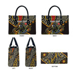 Personalized Penrith Panthers ANZAC Leather Bag Aboriginal Indigenous Poppy Panther Warrior