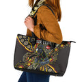Personalized Penrith Panthers ANZAC Leather Tote Bag Aboriginal Indigenous Poppy Panther Warrior