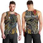 Personalized Penrith Panthers ANZAC Men Tank Top Aboriginal Indigenous Poppy Panther Warrior