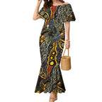 Personalized Penrith Panthers ANZAC Mermaid Dress Aboriginal Indigenous Poppy Panther Warrior
