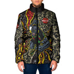 Personalized Penrith Panthers ANZAC Padded Jacket Aboriginal Indigenous Poppy Panther Warrior