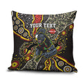 Personalized Penrith Panthers ANZAC Pillow Cover Aboriginal Indigenous Poppy Panther Warrior