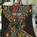 Personalized Penrith Panthers ANZAC Quilt Aboriginal Indigenous Poppy Panther Warrior