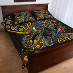 Personalized Penrith Panthers ANZAC Quilt Bed Set Aboriginal Indigenous Poppy Panther Warrior