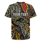 Personalized Penrith Panthers ANZAC Rugby Jersey Aboriginal Indigenous Poppy Panther Warrior