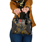 Personalized Penrith Panthers ANZAC Shoulder Handbag Aboriginal Indigenous Poppy Panther Warrior