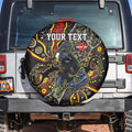 Personalized Penrith Panthers ANZAC Spare Tire Cover Aboriginal Indigenous Poppy Panther Warrior