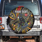 Personalized Penrith Panthers ANZAC Spare Tire Cover Aboriginal Indigenous Poppy Panther Warrior