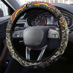 Penrith Panthers ANZAC Steering Wheel Cover Aboriginal Indigenous Poppy Panther Warrior