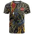 Personalized Penrith Panthers ANZAC T Shirt Aboriginal Indigenous Poppy Panther Warrior
