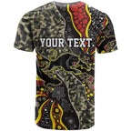Personalized Penrith Panthers ANZAC T Shirt Aboriginal Indigenous Poppy Panther Warrior