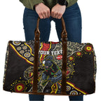 Personalized Penrith Panthers ANZAC Travel Bag Aboriginal Indigenous Poppy Panther Warrior