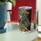 Personalized Penrith Panthers ANZAC Tumbler Cup Aboriginal Indigenous Poppy Panther Warrior