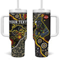 Personalized Penrith Panthers ANZAC Tumbler With Handle Aboriginal Indigenous Poppy Panther Warrior