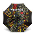 Personalized Penrith Panthers ANZAC Umbrella Aboriginal Indigenous Poppy Panther Warrior
