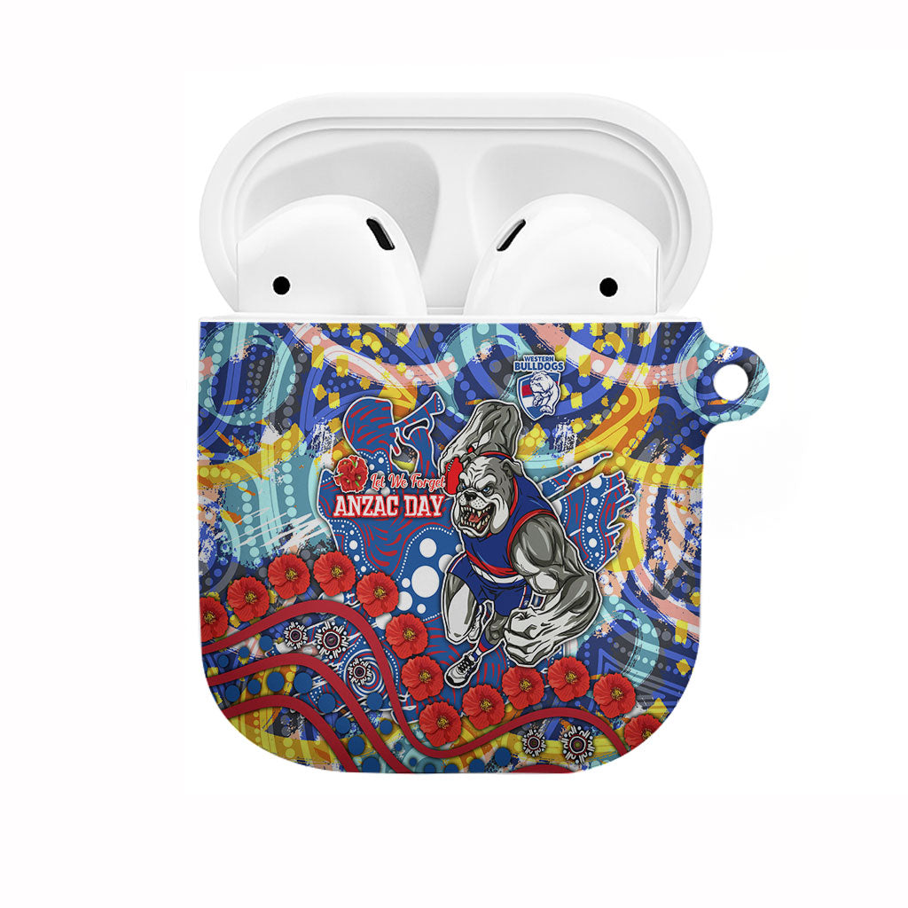 Western Bulldogs ANZAC Day AirPods Case Aboriginal Dot Art Indigenous Australian Cultural
