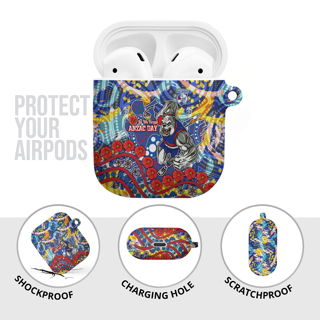 Western Bulldogs ANZAC Day AirPods Case Aboriginal Dot Art Indigenous Australian Cultural