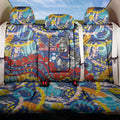 Western Bulldogs ANZAC Day Back Car Seat Cover Aboriginal Dot Art Indigenous Australian Cultural