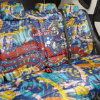 Western Bulldogs ANZAC Day Back Car Seat Cover Aboriginal Dot Art Indigenous Australian Cultural