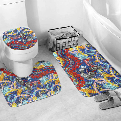 Western Bulldogs ANZAC Day Bathroom Set Aboriginal Dot Art Indigenous Australian Cultural