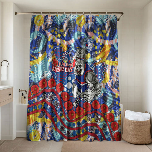 Western Bulldogs ANZAC Day Bathroom Set Aboriginal Dot Art Indigenous Australian Cultural