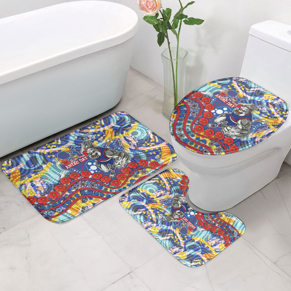 Western Bulldogs ANZAC Day Bathroom Set Aboriginal Dot Art Indigenous Australian Cultural