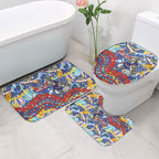 Western Bulldogs ANZAC Day Bathroom Set Aboriginal Dot Art Indigenous Australian Cultural