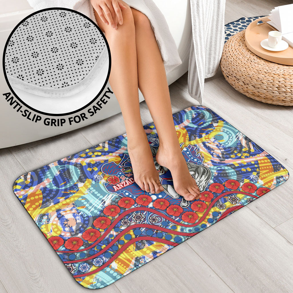 Western Bulldogs ANZAC Day Bathroom Set Aboriginal Dot Art Indigenous Australian Cultural