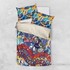 Western Bulldogs ANZAC Day Bedding Set Aboriginal Dot Art Indigenous Australian Cultural