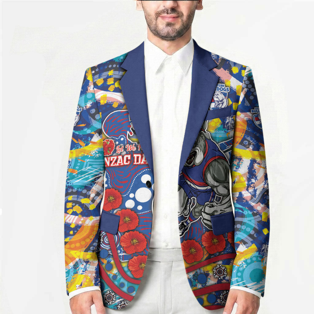Western Bulldogs ANZAC Day Blazer Aboriginal Dot Art Indigenous Australian Cultural