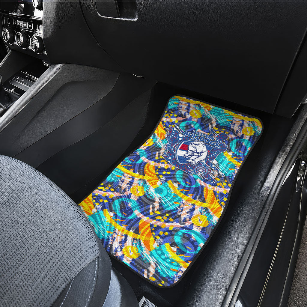 Western Bulldogs ANZAC Day Car Mats Aboriginal Dot Art Indigenous Australian Cultural
