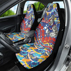 Western Bulldogs ANZAC Day Car Seat Cover Aboriginal Dot Art Indigenous Australian Cultural