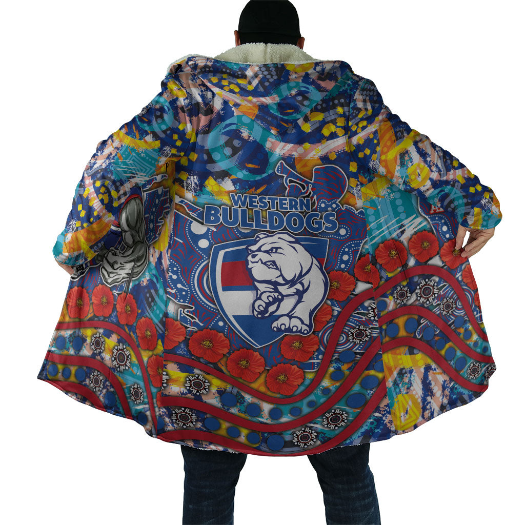 Western Bulldogs ANZAC Day Cloak Aboriginal Dot Art Indigenous Australian Cultural