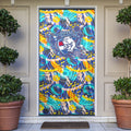 Western Bulldogs ANZAC Day Door Cover Aboriginal Dot Art Indigenous Australian Cultural