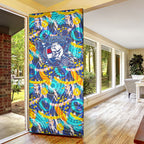 Western Bulldogs ANZAC Day Door Cover Aboriginal Dot Art Indigenous Australian Cultural