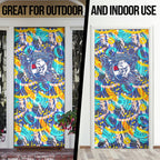 Western Bulldogs ANZAC Day Door Cover Aboriginal Dot Art Indigenous Australian Cultural