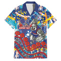 Western Bulldogs ANZAC Day Family Matching Mermaid Dress and Hawaiian Shirt Aboriginal Dot Art Indigenous Australian Cultural