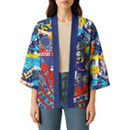 Western Bulldogs ANZAC Day Kimono Aboriginal Dot Art Indigenous Australian Cultural