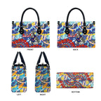 Western Bulldogs ANZAC Day Leather Bag Aboriginal Dot Art Indigenous Australian Cultural