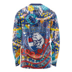 Western Bulldogs ANZAC Day Long Sleeve Shirt Aboriginal Dot Art Indigenous Australian Cultural