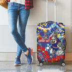 Western Bulldogs ANZAC Day Luggage Cover Aboriginal Dot Art Indigenous Australian Cultural